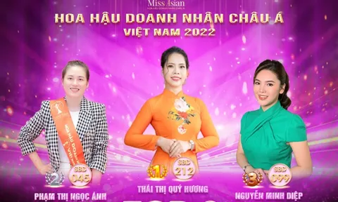 Thí sinh Thái Thị Quý Hương và sự trở lại đầy mạnh mẽ trên BXH Hoa hậu Doanh nhân Châu Á Việt Nam 2022