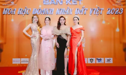 Hoa hậu Lý Kim Ngân khoe thần thái chuẩn “beauty queen” tại bán kết Hoa hậu Doanh nhân Đất Việt 2023