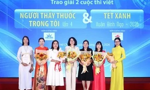 Xúc động trao giải cuộc thi viết "Người Thầy thuốc trong tôi" và "Tết xanh"
