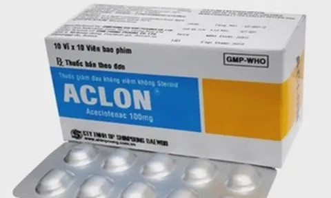 Thu hồi toàn quốc lô thuốc Aclon, ngừng kê đơn và sử dụng