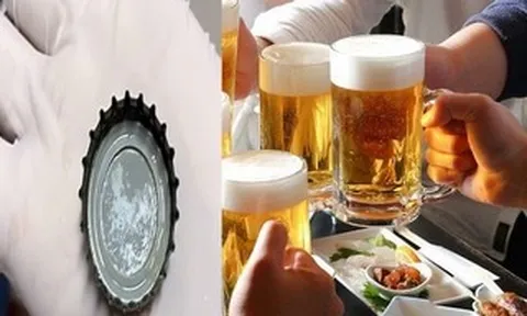 Uống cạn ly bia, người đàn ông nuốt luôn nắp chai bia vào bụng