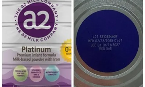 Rà soát, thu hồi 3 lô sữa a2 Platinum Premium cho trẻ nhỏ