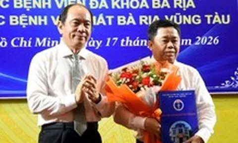 Phó giám đốc Sở Y tế TP.HCM làm Giám đốc Bệnh viện Đa khoa Bà Rịa