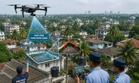 Sri Lanka điều drone tìm nước đọng để chống dịch sốt xuất huyết