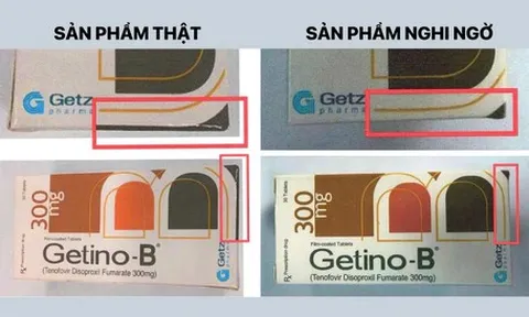 TP.HCM cảnh báo thuốc Getino-B Tablets 300mg trị viêm gan B nghi ngờ giả