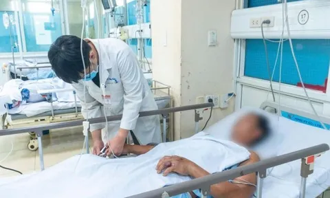 Đang cắt cỏ trong vườn, người đàn ông 44 tuổi bị con rắn màu xanh cắn vào tay