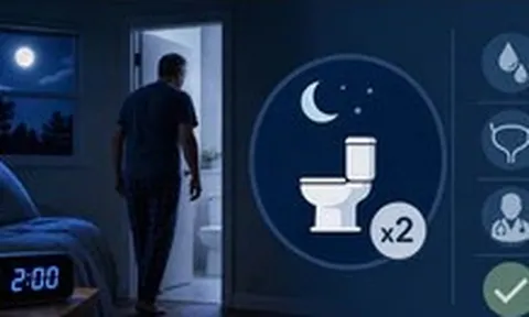 Uống ít nước vẫn bị tiểu đêm, vì sao?