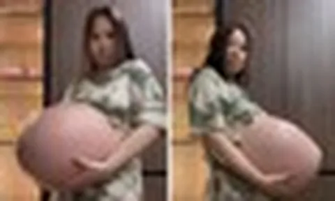 Clip 16 giây ghi lại chiếc bụng bầu của người mẹ mang tam thai: Chỉ nhìn thôi đã thấy nặng nề và xót xa
