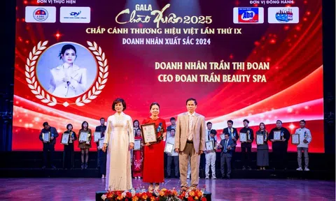 Doanh nhân Trần Thị Đoan được vinh danh "Doanh nhân Xuất Sắc năm 2025"