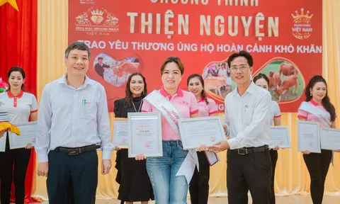 Người đẹp thân thiện Tô Thị Kim Thi đồng hành cùng BTC Hoa hậu Doanh nhân Việt Nam 2022 trên hành trình thiện nguyện