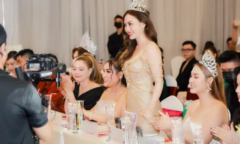 Hoa hậu Vũ Ngọc Anh ngồi ghế giám khảo Hoa hậu Thương hiệu Việt Nam 2022