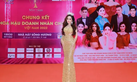 Á hậu Lê Thị Hồng Thắm làm giám khảo chung kết Hoa hậu Doanh nhân Châu Á Việt Nam 2022