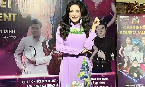Á hậu Lê Xuân Tâm “cân não” khi ngồi ghế nóng Bolero Talent 2022