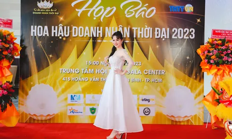 Người đẹp trí tuệ Lê Thị Ngọc Yến rạng rỡ tại các họp báo cuộc thi nhan sắc lớn
