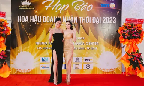 Á hậu Thạch Cẩm Tố đọ sắc cùng Hoa hậu Việt Nam Ngọc Hân tại sự kiện mới đây