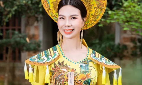 Người đẹp thời trang Nguyễn Thái Hậu lộng lẫy trong BTS mới nhất của NTK Tommy Nguyễn