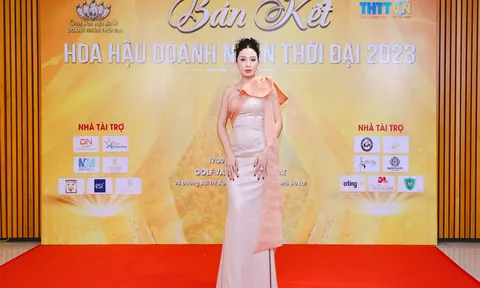 Phó BTC - Á hậu Mai Thanh Thủy khoe sắc vóc quyến rũ tại thảm đỏ Hoa hậu Doanh nhân thời đại 2023