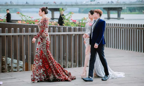 BST dạ hội "Sắc màu tình yêu" của NTK Tommy Nguyễn mở màn hoàn hảo cho vòng thi thời trang Hoa hậu Quý bà VNTC 2023