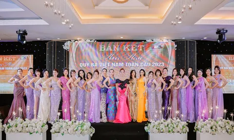 Bán kết Hoa hậu Quý bà Việt Nam Toàn cầu 2023: Dàn thí sinh lượt tỏa sáng trên sân khấu