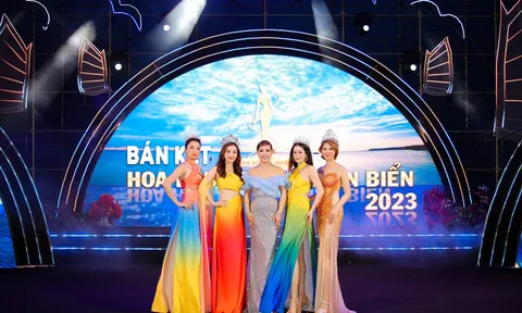 Dàn hoa hậu, á hậu đọ sắc "bất phân thắng bại" tại đêm bán kết Hoa hậu Doanh nhân Biển 2023