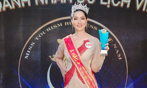 Doanh nhân Trần Thị Huyền Trân xuất sắc đạt ngôi Á hậu 3 Hoa hậu Doanh nhân Du lịch Việt Nam 2023