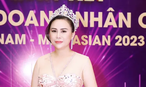 Hoa hậu thiện nguyện Lý Kim Ngân đầy quyền lực tại thảm đỏ bán kết Miss Asian 2023