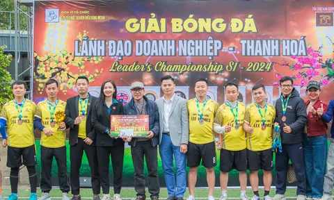 Bế mạc Giải bóng đá Lãnh đạo doanh nghiệp Thanh Hóa mở rộng lần thứ nhất năm 2024