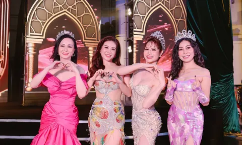 Á hậu Hạnh Nguyên cùng các nàng hậu xuất hiện tại bán kết Hoa hậu Doanh nhân Việt Nam 2024