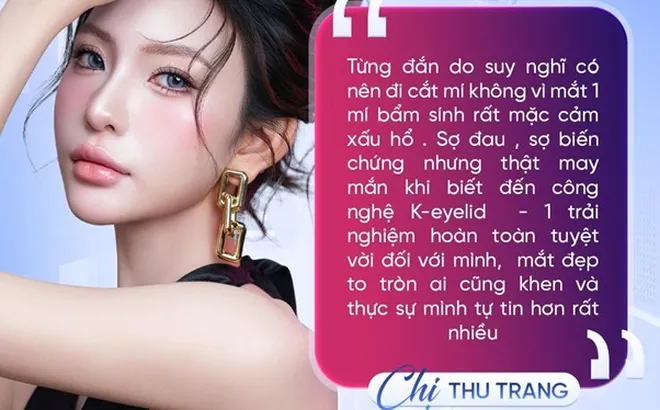 Không cần xâm lấn, vẫn sở hữu nếp mí sắc nét nhờ công nghệ tạo hình nếp mí đa điểm CNC K-Eyelid